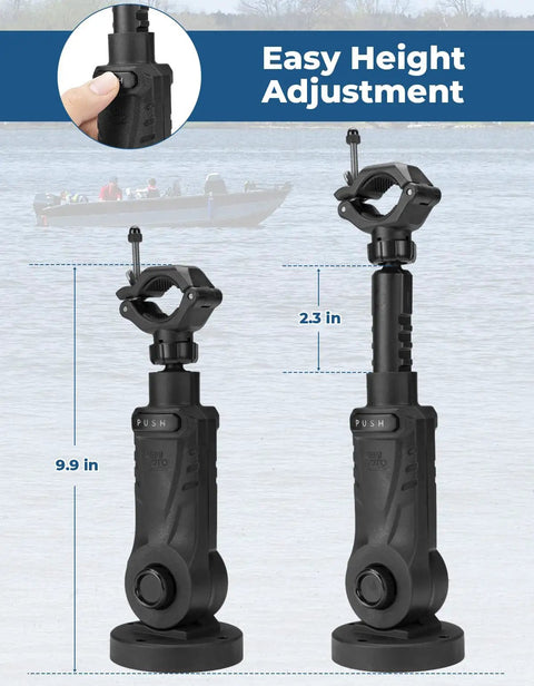 Game Changing Trolling Motor Stabilizer With 180 Degree Rotation, Adjustable Bow Mount Support, height adjustment feature