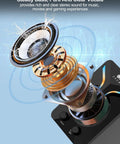 Exploded view of 2.1 Channel Desktop Speakers with Subwoofer and RGB Lighting USB Powered Gaming Speaker components.