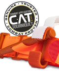 Close-up of CAT tourniquet from Mini T PAK Trail First Aid Kit For Backpacking And Camping, showcasing design and material details.