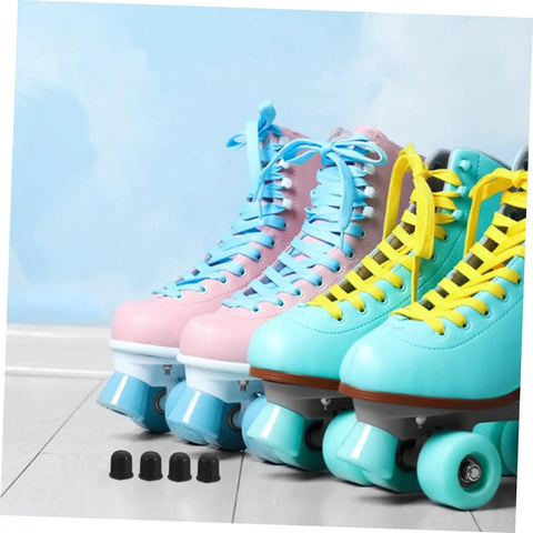 Colorful quad skates with Shock Absorbing Roller Skate Bushings Set For Quad And Inline Skates 10 Piece Wear Resistant Replacement Parts