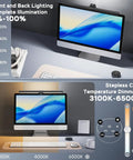 Monitor Light Bar With Remote for Eye Comfort and No Glare Screen Lighting Dimmable USB Backlit Task Lamp on desk setup
