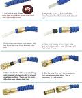 Brass Garden Expanding Hose Joint Repair Kit with Quick Connectors includes two female quick connects and one double male adapter.