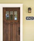 Reflective Address Numbers Sign With High Visibility Panels Weather Resistant Easy Mount For Front Porch Or Mailbox Post
