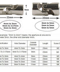 2-pack metal RC universal joint shaft couplers for 4mm-3.175mm and 4mm-5mm shafts, 23mm long