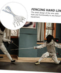 Clear Epee Body Cord For Fencing Multi Function Wire shown with fencers in training match, illustrating durability.