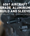 6061 aircraft grade aluminum build of the Low Profile Picatinny Anti Cant Level Bubble Fold Out Small Bubble For Rifle Alignment