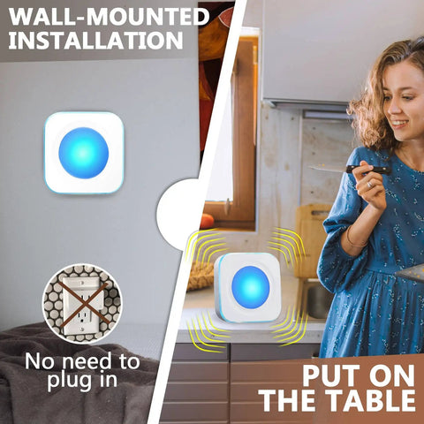 Long Range Wireless Doorbell Kit With 1200 Feet Range, Battery Operated, no outlet needed, wall-mounted, and portable use