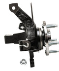 Side view of Front Right Steering Knuckle And Wheel Bearing Hub Assembly Replacement for Ford Escape, Mercury Mariner, Mazda Tribute.