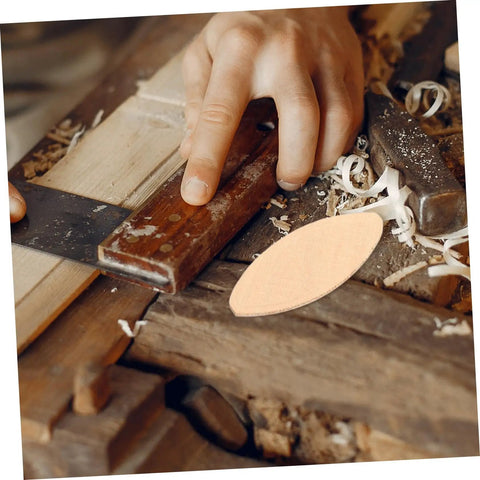 Knockout 100 Piece Wood Biscuit Joiner Kit With Heavy Duty Biscuit Cutter For Lightning Fast Woodworking Slotting and hand guiding a wooden biscuit.
