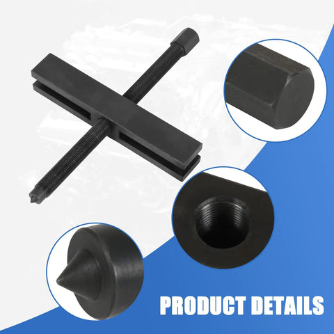 Hardcore Auto Gear And Pulley Puller Set With Shaft Protector Built Rock Solid For Timing Belts And Fan Blades Hardened Steel Handles The Toughest Jobs No Sweat On Any Garage Shelf showing heavy-duty gear puller with claw grip.