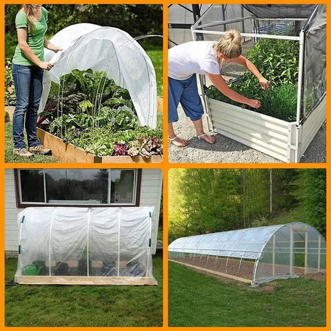 Clear Poly Tarp 10x13 Heavy Duty With Grommets For Hen House Porch Greenhouse And Camping, used as greenhouse covers.