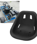 Ergonomic Universal Go Kart Seat With Backrest For Racing Drift Cars and Balance Vehicles shown with durable ABS shell and back support.