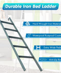 Sturdy Bunk Bed Ladder With Handrails For Kids And Seniors Adjustable From 3.8ft To 5.5ft Fits Twin Bunk Beds Tough As Nails