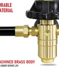 Helium Balloon Filler Regulator With Gauge 0-3000 PSI For CGA580 Tank Valve Balloons Latex Inflator Brass Rubber