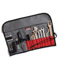 RoadTech IN2 Tool Kit for Indian Motorcycles Chief Chieftain Roadmaster Scout with rolled-up tools visible