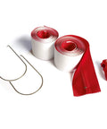 Heavy Duty Dust Barrier Zipper 2 Pack Self Adhesive Entry Door For Remodeling Jobs Red HDAZ2 showing rolls and zipper tool