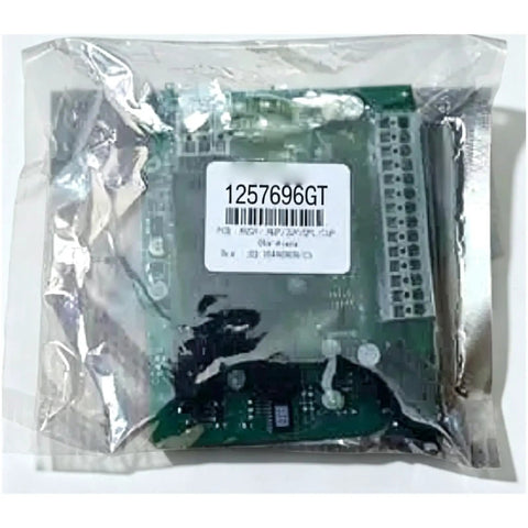 Replacement Printed Circuit Board Assembly 1257696GT 1257696 for Genie AWP CWP DPL IWP, secured in packaging.