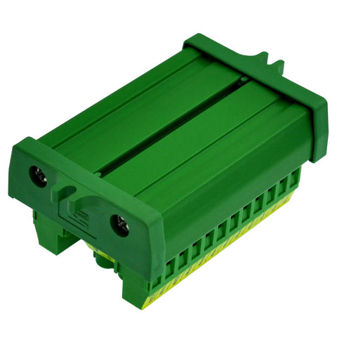 Two Row 2x12 Position Screw Terminal Block Distribution Module 30A 300V With Screw Mount A And B Channels Extensible