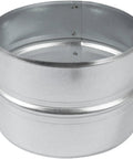 Durable 6 Inch Galvanized Steel Duct Connector For Round Vent Ducts, Metal Vent Coupler And Hose Adapter, Galvanized Pipe Connector For Easy Extensions, Secure Leak Free Fit With 6 Inch Ducting And PVC Or Aluminum Options. 6-inch galvanized steel duct connector for round vent ducts