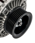 Close-up of Beefed Up 90 Amp Alternator For Honda Prelude 1997 2001 Replacement 12V Six Groove Pulley OEM Grade Reliability