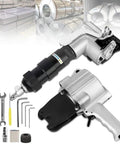 19mm Pneumatic Steel Strapping Machine Split Banding Tool Tensioner Cutter Sealer For 1.25 Inch Width Metal Belts with accessories.