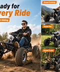 Trail Ready Electric Go Kart For Adults With 4000W Peak Power And 31 MPH Top Speed Off Road Suspension in action on trails