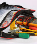 Heavy Duty Antistatic Engineer Storage Bag With Clear Window And Side Zipper For Quick Access Cleanroom Tool Organizer with tools inside.