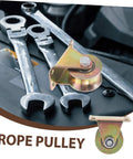 Two Pack Heavy Duty Track Pulleys Wear-Resistant Wheels For Sliding Doors And Industrial Use Easy Install And Low Maintenance