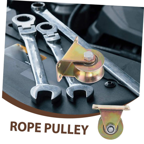 Two Pack Heavy Duty Track Pulleys Wear-Resistant Wheels For Sliding Doors And Industrial Use Easy Install And Low Maintenance