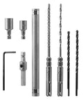 Hefty Sds Plus Concrete Screw Installation 9 Pc Kit Featuring Bulldog Carbide Drill Bits includes various carbide drill bits and sockets.