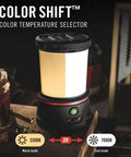 Rechargeable Emergency Camping Lantern With 2500 Lumens Beast Mode Brightness And USB C Power Bank, in warm and cool modes