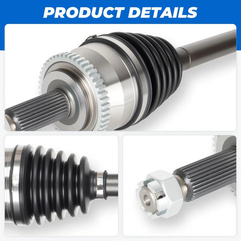Beefy Front CV Axle Shaft Set For Hyundai Sonata 2011 2012 2013 2014 2.4L L4 GLS Automatic Transmission Left And Right Side Replacement Axles