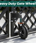 Heavy Duty Gate Wheel 8 Inch Gate Wheels For Wooden And Metal Tube Gates Spring Loaded Gate Caster With 600 Lbs Capacity