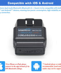 Bluetooth OBD II Scanner With BLE For iOS And Android Wireless Car Diagnostic Tool front view