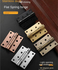 Invisible Self Closing Door Hinge Steel Hidden Door Closer With Spring Return And Self Rebound Positioning, 4 hinges displayed