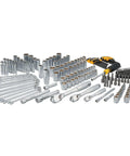 Beast Pro Mechanics Tool Set With Quarter Inch, Three-Eighths Inch, And Half Inch Drives, 205-Piece SAE And Metric Sockets displayed