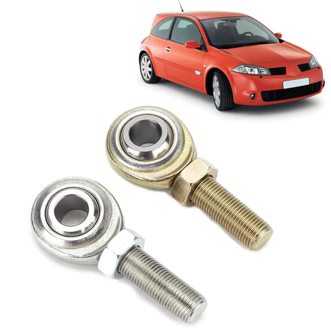 Built Tough Heavy Duty Rod End Heim Joint Set With Half Inch Bore And Half Inch 20 RH LH Male Threads, Stainless Steel, Corrosion Resistant, High Load Lateral Capacity 12200 Lb, Universal Fit For Cars, Motorcycles, ATVs, Boats, CNC Equipment. Pair of rod ends for car suspension