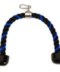 Top Shelf 27 Inch Tricep Rope Cable Attachments Heavy Duty Braided Nylon with black and blue handles for home gym workout