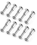 Complete Set Of Heavy Duty M6x25mm Hex Socket Cap Bolts With Allen Wrench And Barrel Nuts Zinc Steel furniture hardware displayed.