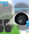 1.98 Inch Wheel Hub Dust Cap Covers 4 Pack, Rubber Trailer Bearing Protector Caps for dirt and corrosion protection