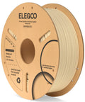 Premium Beige PLA 3D Printer Filament 1.75mm 1KG spool showcasing packaging details and smooth filament winding.