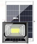 JUDYSSY Solar Led Flood Light, Ip67 Waterproof Outdoor Light Villa, Garden Lig, White,300W EU solar panel and light fixture.