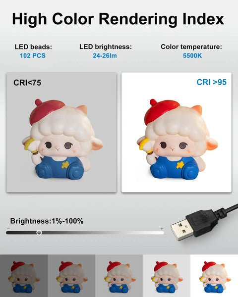 Compact Mini Photo Studio Light Box With 104 LED Beads illustrating CRI comparison for clear, vibrant small-item photography.