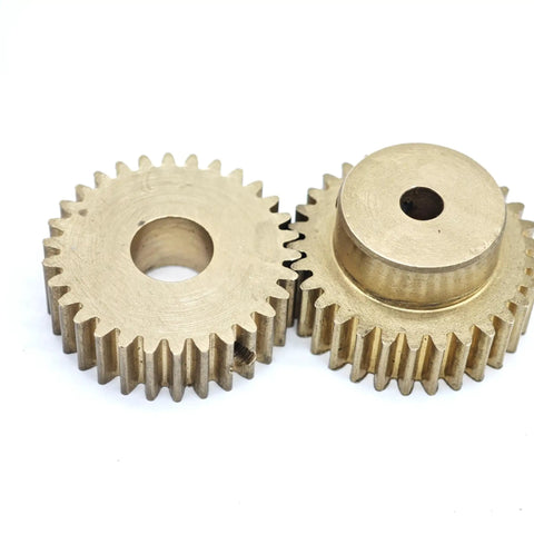 Brass Spur Gear 0.6 Module 39 Teeth With 4mm Bore Straight Teeth Pinion Cylindrical Gear Shaft Hardware For Robotics DIY CNC Projects