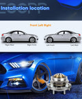 Plug And Play Wheel Hub And Bearing Assembly Front Left Right 6 Lug 950-004 With Tone Ring ABS Sensor installation diagram