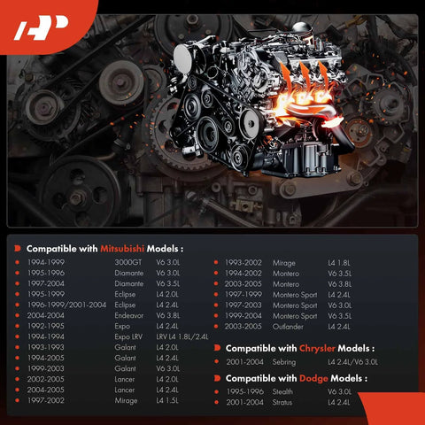 Engine coolant temperature sensor by A-Premium shown on a detailed automotive engine.