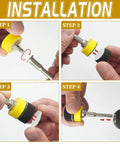 Installation steps for All In One 410 Piece 1 Inch Sanding Disc Kit With Hook And Loop Backing Pads For Drill Use