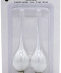 Warm 5 Watt Silicone Dipped Candle Lamp Bulbs For Chandeliers Replacement Box Of 24 With E12 Candelabra Base Delivers Cozy Steady Glow
