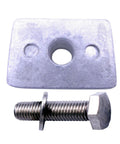 Beefy Lower Unit Anode For Outboard Gearbox 4HP 5HP 6HP Replacement Part Aluminum Zinc with bolt for Nissan Tohatsu Engines
