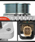 Details of Alternator Direct Replacement For Honda Accord V6 3.5L 12V 130A With Six Groove Pulley Clockwise Rotation